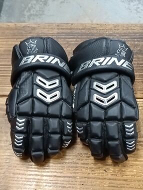 Brine Men's Black Lacrosse Gloves